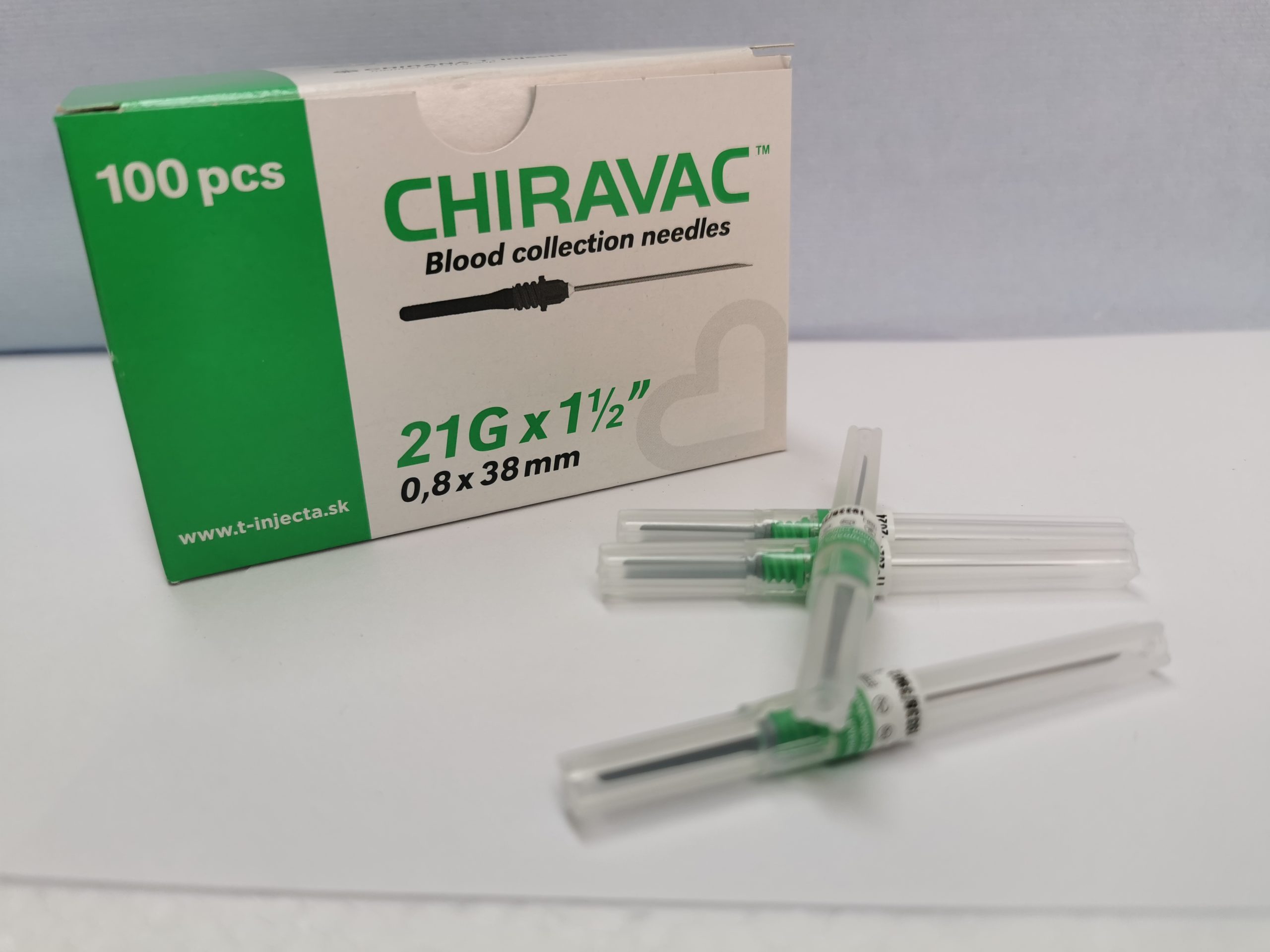 Ace Vacutainer Verzi 21Gx1 1/2 (0.8 mm x 38mm)