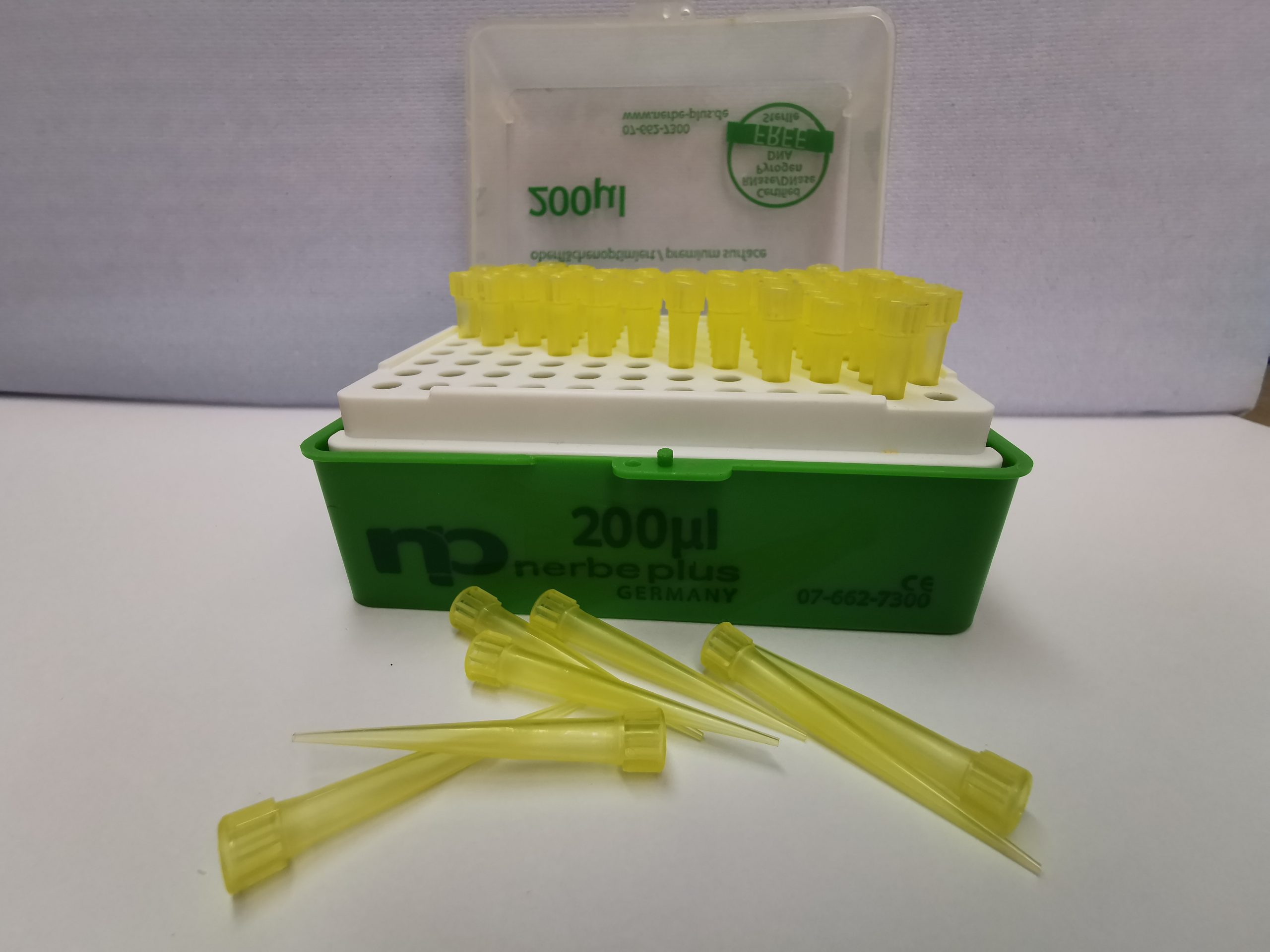 Varfuri galbene, tip Eppendorf, volum 0 – 200 μl, pg. a 1000 buc